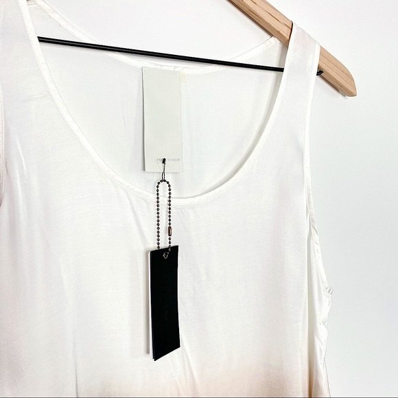 HEATHER BY BORDEAUX Women's Small Tank Top Lightweight 100% Viscose Neutral NEW - Picture 4 of 15